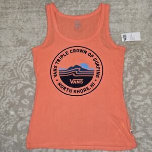 VANS Triple Crown Of Surfing Juniors Size Small Tank Top